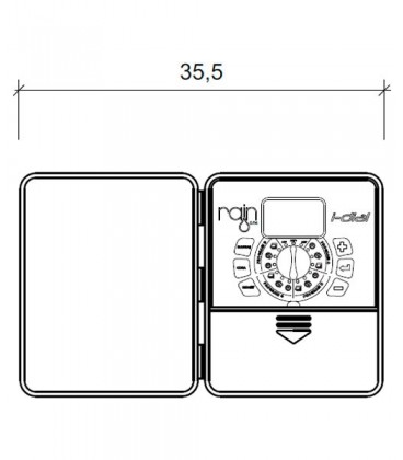 Programador de riego I-DIAL 8 estaciones. 24VAC EXTERIOR