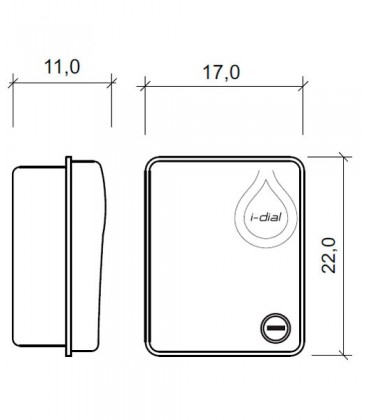 Programador de riego I-DIAL 8 estaciones. 24VAC EXTERIOR