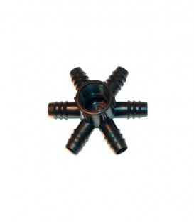 Conector sextuple rosca hembra 6 x16 mm-3/4"