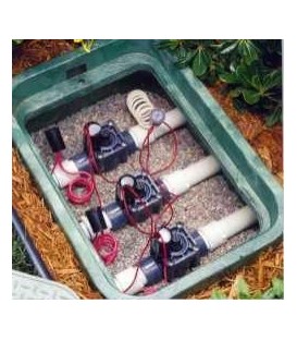 Arqueta para riego con 3 electroválvulas RAIN 9V