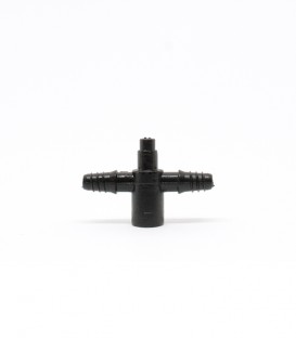 Conector roscado de 2 salidas para microtubo 3x5 mm. 10 uds.