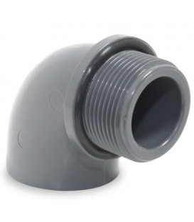 Codo PVC 90º encolar R / M 50-11/2"