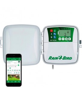 Programador de riego Rain Bird ESP-RZXe, 4 estaciones, Exterior.