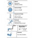 Tapón rosca macho 1/4". Mando hidráulico.