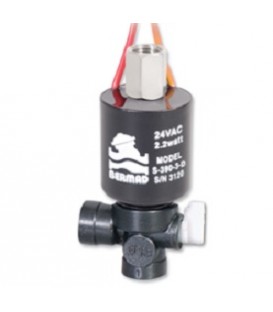 Solenoide Bermad S-390 3 vías, 12VDC-NO Base plástico