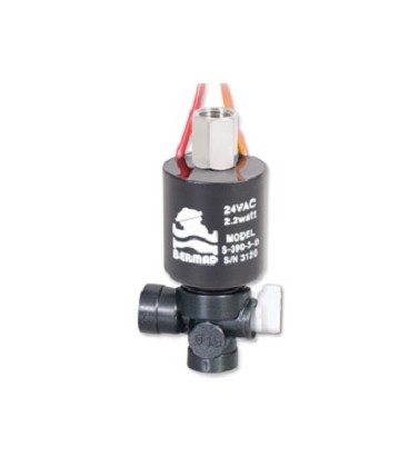 Solenoide Bermad S-390 3 vías, 12VDC-NO Base plástico