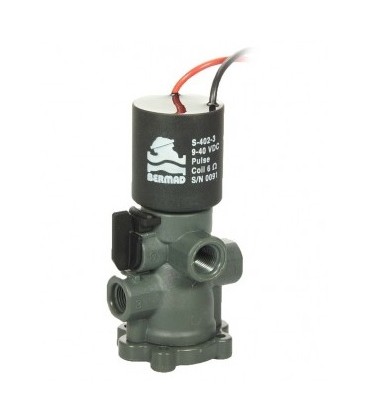 Solenoide Bermad S-400 3 vías, 12VDC-NO Base plástico