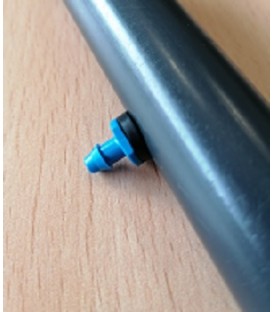 Junta conector azul para microtubo 4x7 - 4x7. 10 uds.