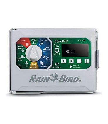 Programador de riego modular ESP-ME3, 4 (ampliable hasta 22) estaciones. Rain Bird.