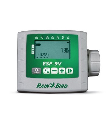 Programador de riego rain bird a pilas ESP-9V, de 6 estaciones